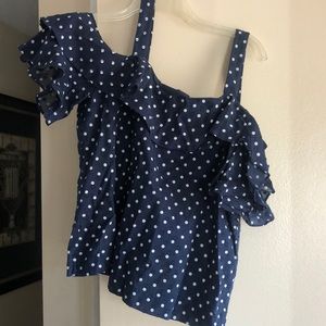 J crew navy shoulder shows